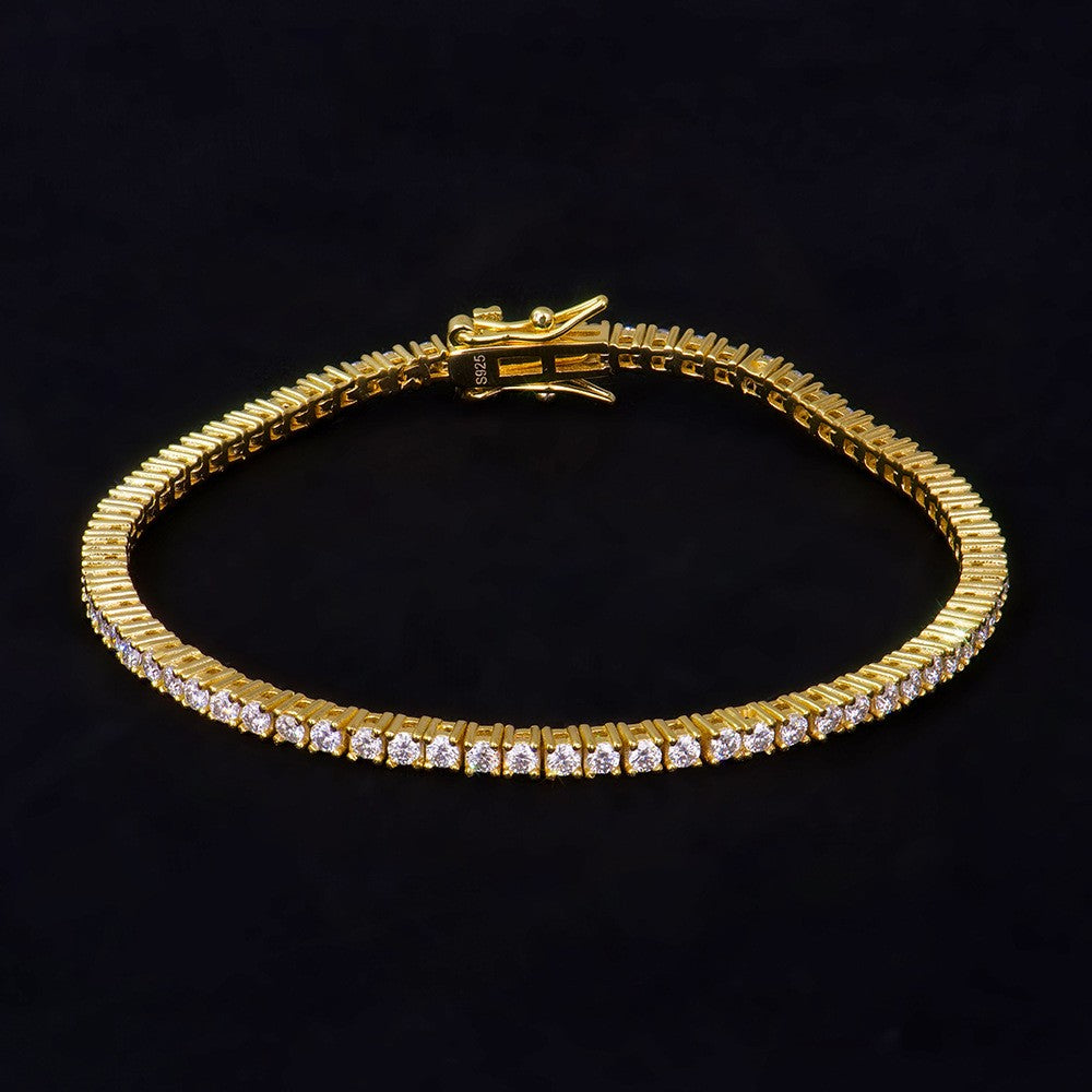 Pulsera de tenis de moissanita Plata de Ley 925