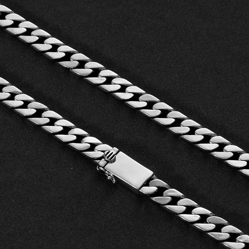 Cadena de plata 925 Cadena cubana certificada