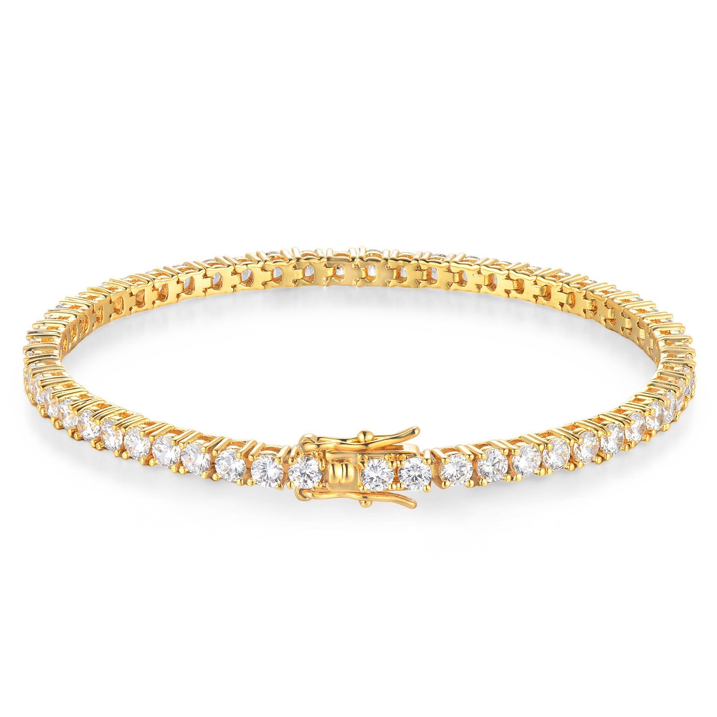 Pulsera de tenis de moissanita Plata de Ley 925