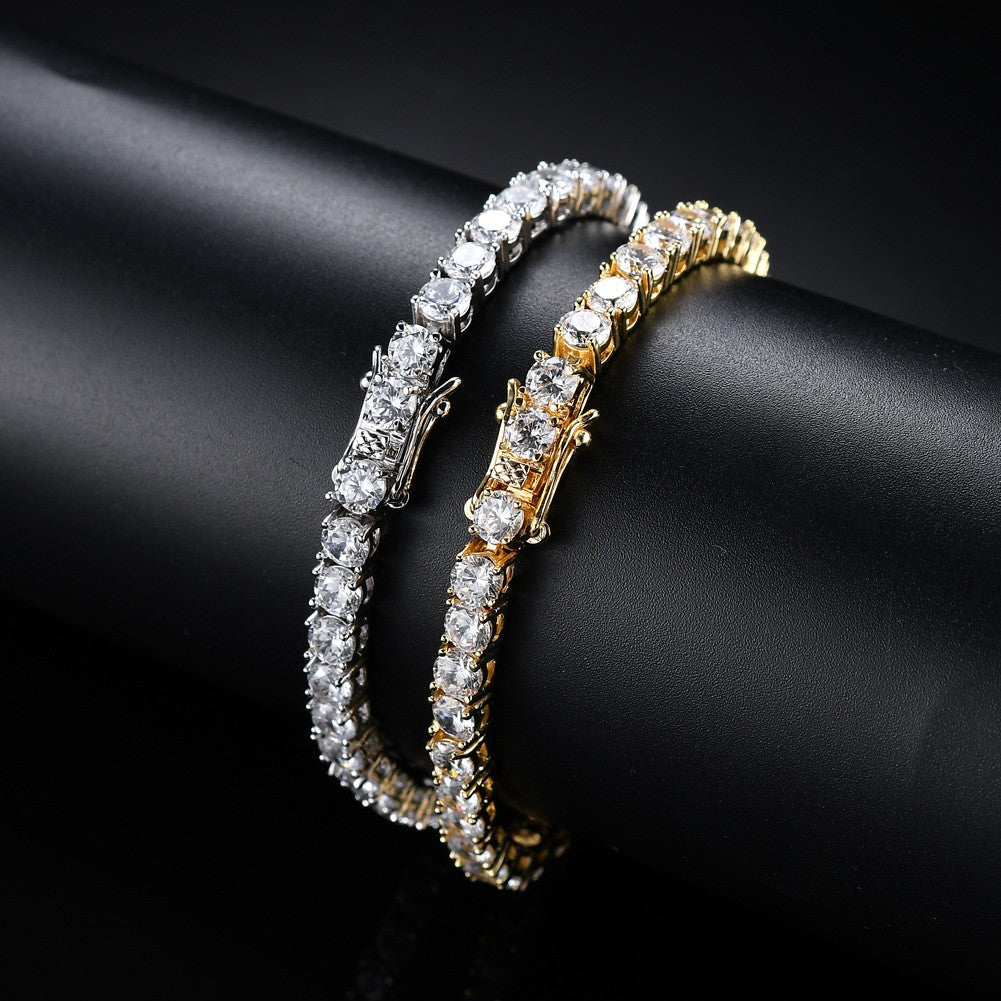 Pulsera de tenis de moissanita Plata de Ley 925
